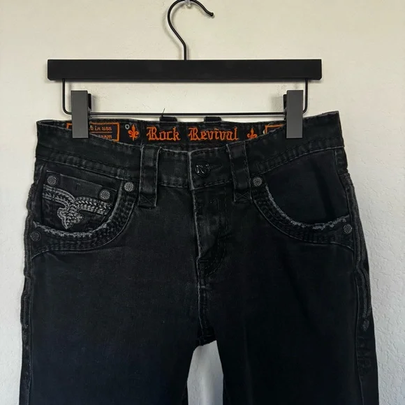 Rock Revival Lunar Rock Ervine Straight Leg Jeans Size 30 - Picture 5 of 6